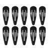 10 Pack Black Hair Clips, 2 Inch Flat Hair Clips Hair Accessories for Women (Black) view 1