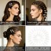 10 Pack White Hair Clips, 2 Inch Flat Hair Clips Hair Accessories for Women (White) view 4