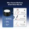 WaxFans Nose Wax Kit, Nose Hair Wax Kit for Men's Nose, Ear & Eyebrow, Mini Wax Pot with 100g Wax Beads & 20 Nose Wax Sticks, USB Powered Portable Facial Hard Wax Warmer for Ear Hair Removal view 4