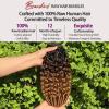 Beaushine 15A Ombre Burmese Curly 1 Bundle Human Hair 16 Inch, 3 Tone Chestnut Brown Color 3C4A Deep Water Wave with Spiral Curly Ends, 100% Raw Curly Human Hair Double Weft Full Natural Look view 4