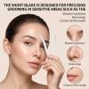 Hadnves 12 PCS Face Razors for Women Exfoliating Dermaplaning Tool Stainless Steel Eyebrow Razor with Storage Case Multipurpose Facial Hair Removal Blades Gentle Skin Exfoliation Peach Fuzz view 3