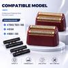 2 Pack Shaver Replacement Foil and Cutter Bar, Compatible With Wahl Shaver Foil 7031-100, 7043-100, Purple view 2