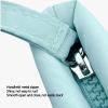 RIZGHWOY Makeup Bag Travel Toiletry Bag Puffy Cosmetic Pouch Quilted Soft Case with Nylon for Women Girls Mothers Day Gift (Blue) view 3