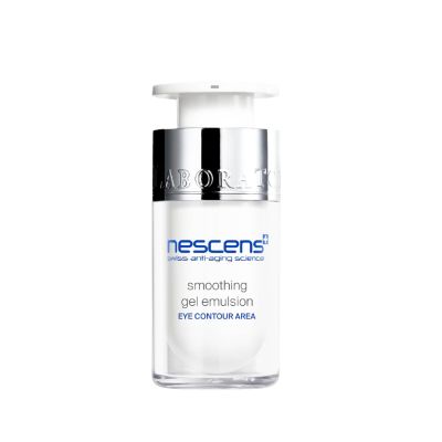 Nescens Smoothing Gel Emulsion Eye Contour Treatment Lightweight Deep Lasting Hydrating Under Eye Gel for Puffiness Dark Circles & Fine Lines Morning & Night Eye Care for Smooth Alluring Skin 15ml