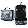 NHSGDUA Polar Bear Ice Travel Toiletry Bag for Women & Men, Makeup Bags with Hook And Multiple Pockets, Cosmetic Case for Bathroom Shower view 1