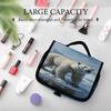 NHSGDUA Polar Bear Ice Travel Toiletry Bag for Women & Men, Makeup Bags with Hook And Multiple Pockets, Cosmetic Case for Bathroom Shower view 4