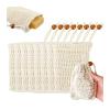 Soap Saver Bag 10/20pcs Linen Cotton Soap Bags with Drawstring Exfoliating Linen-Cotton Saver Bag with Mesh for Bath and Shower(20pcs) view 2