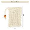 Soap Saver Bag 10/20pcs Linen Cotton Soap Bags with Drawstring Exfoliating Linen-Cotton Saver Bag with Mesh for Bath and Shower(20pcs) view 3