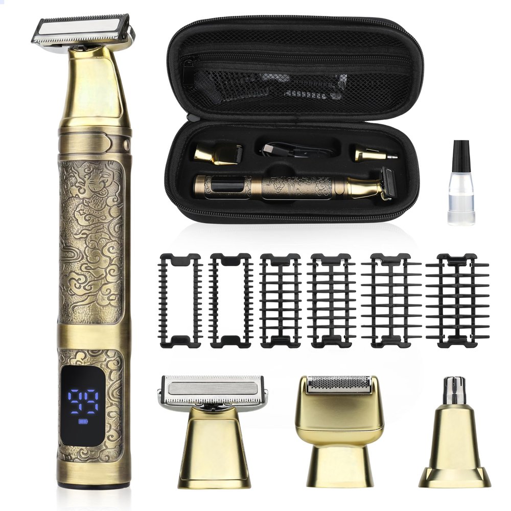GSKY 3 in 1 Body Trimmer & Groomer,Electric Beard Trimmer & Shaver Kit
