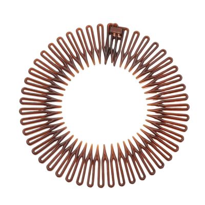 Yiodauh Stretch Comb Headband 20pcs Flexible Plastic Comb Hair Band For Makeup Bath Clip with Rhinestone Travel Elastic Accessories(Color04)