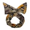 Yiodauh Wire Headbands for Women 4Pcs Bohemia Fashion printing knotted headbands Hair Ribbon Metal Wire Scarf Hairband Girls accessories for Women Gifts(Color 9) view 1