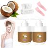 Coconut Hair Removal Cream for Women, Coconut Oil Facial Hair Remover, Pain Free Hair Removal Spray, Suitable for All Ski view 1
