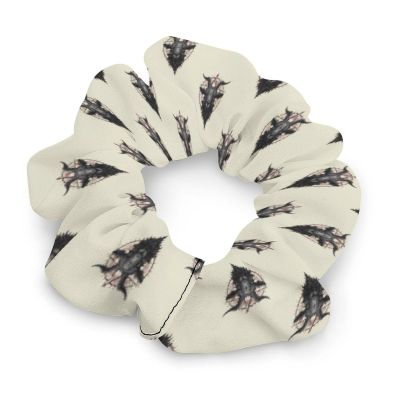 Demon Goat Hair Bands for Women Printed Scrunchies Elastic Hair Ties Ponytail Holder for Accessories