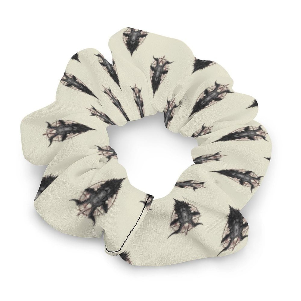 Demon Goat Hair Bands for Women Printed Scrunchies Elastic Hair Ties Ponytail Holder for Accessories