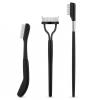 3 Pcs Eyelash Separator Comb, Metal Eyelash Brush Eye Lash Separator Tool, Metal Eye Lash Comb Eyebrow Brush Combs With Cover for Women view 1