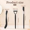 3 Pcs Eyelash Separator Comb, Metal Eyelash Brush Eye Lash Separator Tool, Metal Eye Lash Comb Eyebrow Brush Combs With Cover for Women view 2