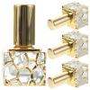 SOESFOUFU 4pcs Mini Spray Perfume Atomizer 10ml Glass Cube Gold view 1