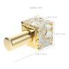 SOESFOUFU 4pcs Mini Spray Perfume Atomizer 10ml Glass Cube Gold view 4