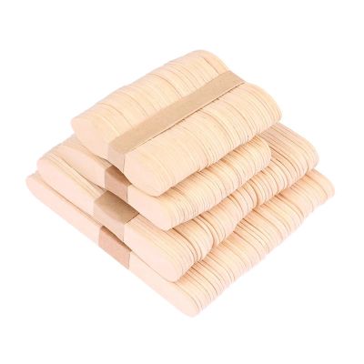 Small Waxing Sticks 300Pcs Wax Waxing Disposable Sticks Wood Tongue Depressor Spatula Woman Wooden Body Hair Removal Sticks Beauty Toiletry Kits(ColorA3)