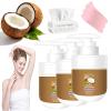 Coconut Hair Removal Cream for Women, Coconut Oil Facial Hair Remover, Pain Free Hair Removal Spray, Suitable for All Ski view 1