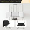 LADETTO 3 Way Mirror with Lights & Shelf for Self Hair Cutting Rechargeable view 3