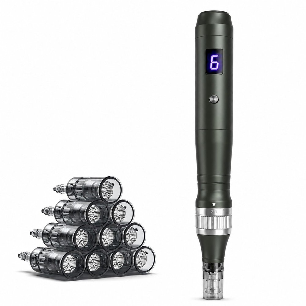 Microneedle Derma Roller Pen for Home Use - Microneedle Skin Care Tool for Men Women Home Use
