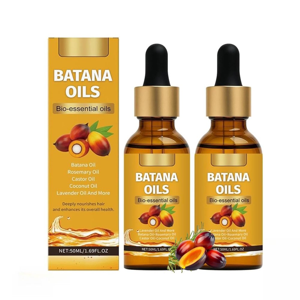 Batana Oil for Hair Growth - Pure Natural Hair Growth Oil, Nourishes The Scalp, Eliminates Split Ends, Reduce Hair Loss (1pcs)