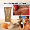 Tanning Lotion Self Tanner, Lightweight Self Tanner Lotion for Face and Body, Natural Bronze Finish Tanning Cream for Travel Beach and Summer Use, 1.8Fl Oz (3pc) view 3