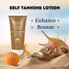 Tanning Lotion Self Tanner, Lightweight Self Tanner Lotion for Face and Body, Natural Bronze Finish Tanning Cream for Travel Beach and Summer Use, 1.8Fl Oz (3pc) view 4