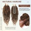 ALHER Water Wave #P4/27 Highlight 2x6 Lace Closure 18 Inch, Honey Blonde Ombre Brown and Blond Wet and Wavy 2x6 Kim K Lace Closure Pre Plucked With Baby Hair, #P4/27 Color 100% Real Human Hair Closure view 3