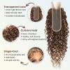 ALHER Water Wave #P4/27 Highlight 2x6 Lace Closure 18 Inch, Honey Blonde Ombre Brown and Blond Wet and Wavy 2x6 Kim K Lace Closure Pre Plucked With Baby Hair, #P4/27 Color 100% Real Human Hair Closure view 4