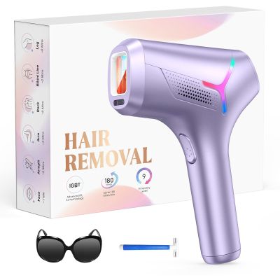 LYSMOSKI Laser Hair Removal for Women and Men, At-Home IPL Hair Removal Device with 5.2 cm Treatment Window, Nearly Painless, Visible Results in 2 Weeks, Full Body Treatment in 8 Minutes,Purple