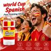 Spain World Cup Face Paint Stick,Red Yellow and Red Spain Soccer Fan Flag Face Body Paint Crayon,Sweatproof & High Pigment for Football,Rugby,Softball,Baseball view 2