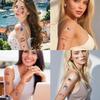 120PCS 4th of July Temporary Tattoos, Gold Fourth of July Tattoos Temporary Individual, American Flag Patriotic Red White and Blue, USA Glow Party Favors for Independence Day, Memorial Day, Labor Day view 3
