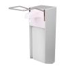 Yosoo Wall Mount Hand Elbow Press 1000ml Large Capacity Liquid Dispenser for Shampoo Hand with ABS Stainless Steel Wall Mounted Bathroom Kitchen view 3
