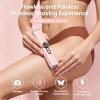 QLWQ Bikini Trimmer for Women, 2-in-1 Electric Razor & Body Shaver, IPX7 Waterproof Lady Shaver with LED Display, USB Rechargeable Hair Remover for Bikini Area, Legs, Underarms & Face, Pink view 4