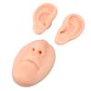 BTSEURY Silicone Ear Nose Model, 3D Simulated Skin Texture for Piercing Practice, with Realistic Size and Touch, for Jewelry Display, Nose Plastic Surgery, Suture Training (Light Skin) view 1