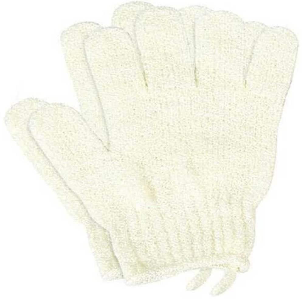 2Pcs Bath Gloves Exfoliating Body Towel Scrub Glove Spa