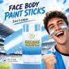 Argentina Face Paint Stick, Blue White and Blue Eye Black, Sports Face and Body Paint for Soccer, Baseball, Softball and Rugby Fans, Argentina World Cup 2026 Accessories view 3