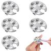 5Pcs Mini Nail Art Palette Ring, Metal Manicure Palette Finger Rings view 1