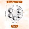 5Pcs Mini Nail Art Palette Ring, Metal Manicure Palette Finger Rings view 4