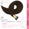 Moresoo I Tip Hair Extensions Human Hair, Medium Brown, 24 Inch 80g view 2