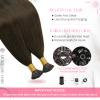Moresoo I Tip Hair Extensions Human Hair, Medium Brown, 24 Inch 80g view 3