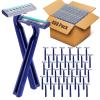 NICEMOVIC 480 Pcs Disposable Razors, Bulk Disposable Razors for Men & Women, Twin Blade Shaving Razors, Homeless Supplies Bulk, Multipurpose Shavers for Hotels, Travel, Charity, Bathrooms - Blue view 1