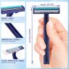 NICEMOVIC 480 Pcs Disposable Razors, Bulk Disposable Razors for Men & Women, Twin Blade Shaving Razors, Homeless Supplies Bulk, Multipurpose Shavers for Hotels, Travel, Charity, Bathrooms - Blue view 2