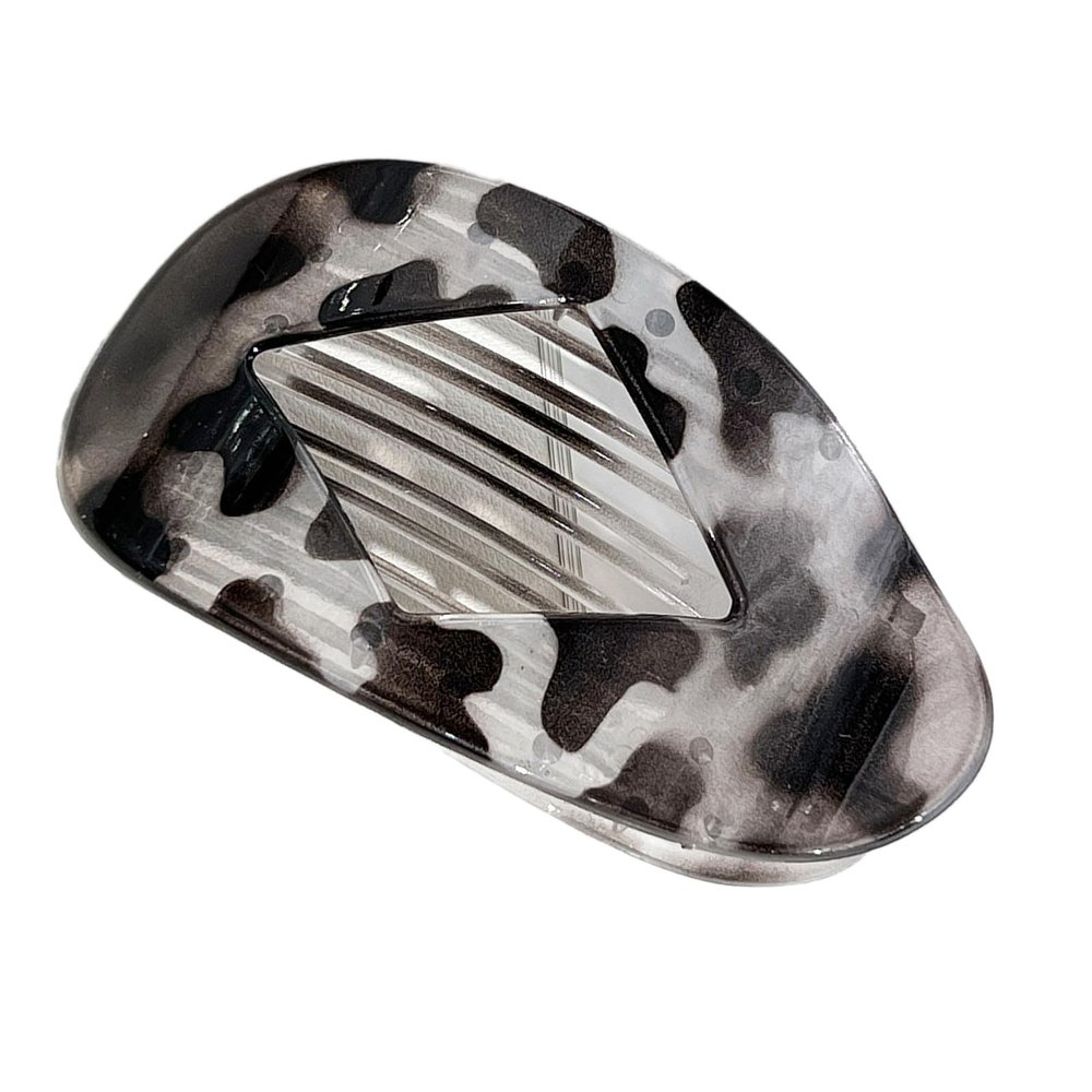 arzgul Lightweight -Slip Hair Clip Smooth Bend Design for Girls' Fitness Stretching & Running(Glossy gray)