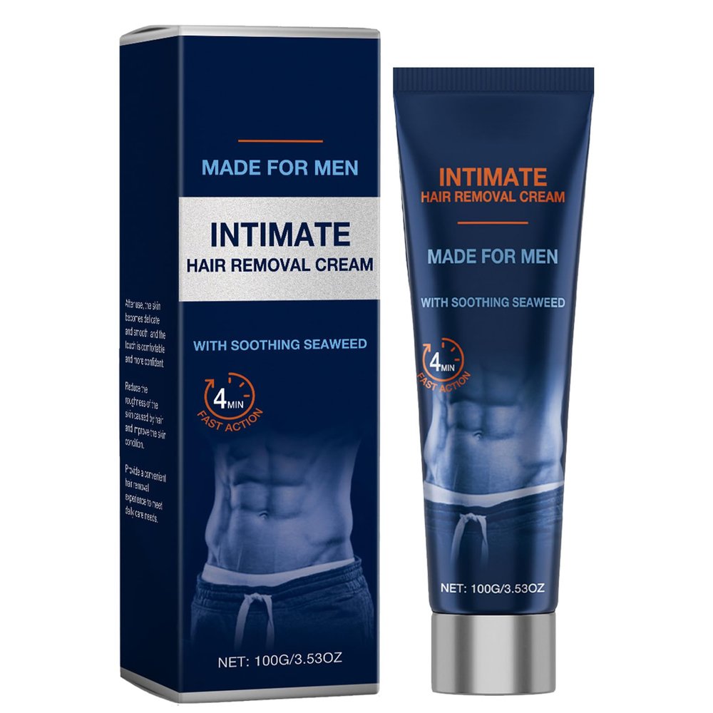 2026 New Painless Hair Removal Cream for Men, Fast-Acting Gentle Depilatory for arms legs chest, Intimate & Body Depilatory Cream, Moisturizing Soothing Formula (1, pcs)