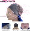 Suresen Blue 13x4 Lace Front Wigs Human Hair 20 Inch 180% Density Body Wave HD Lace Front Human Hair Wig Pre Plucked Dark Blue Colored Lace Frontal Wig for Women view 4
