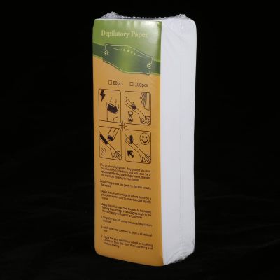 Solinder Nonwoven Epilator Hair Removal Waxing Paper with Great Tensile Strength, 100 Sheets, Arm, Leg, Armpit Use, Slight Pain, Unisex, Hair Depilation Treatment Accessory, Suita