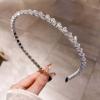 Glimbely Thin Crystal Headband for Women Fashion Rhinestone Hairband Elegant Non-slip Hair Hoops Accessories for Daily, Dates & Party Wear (White) view 1